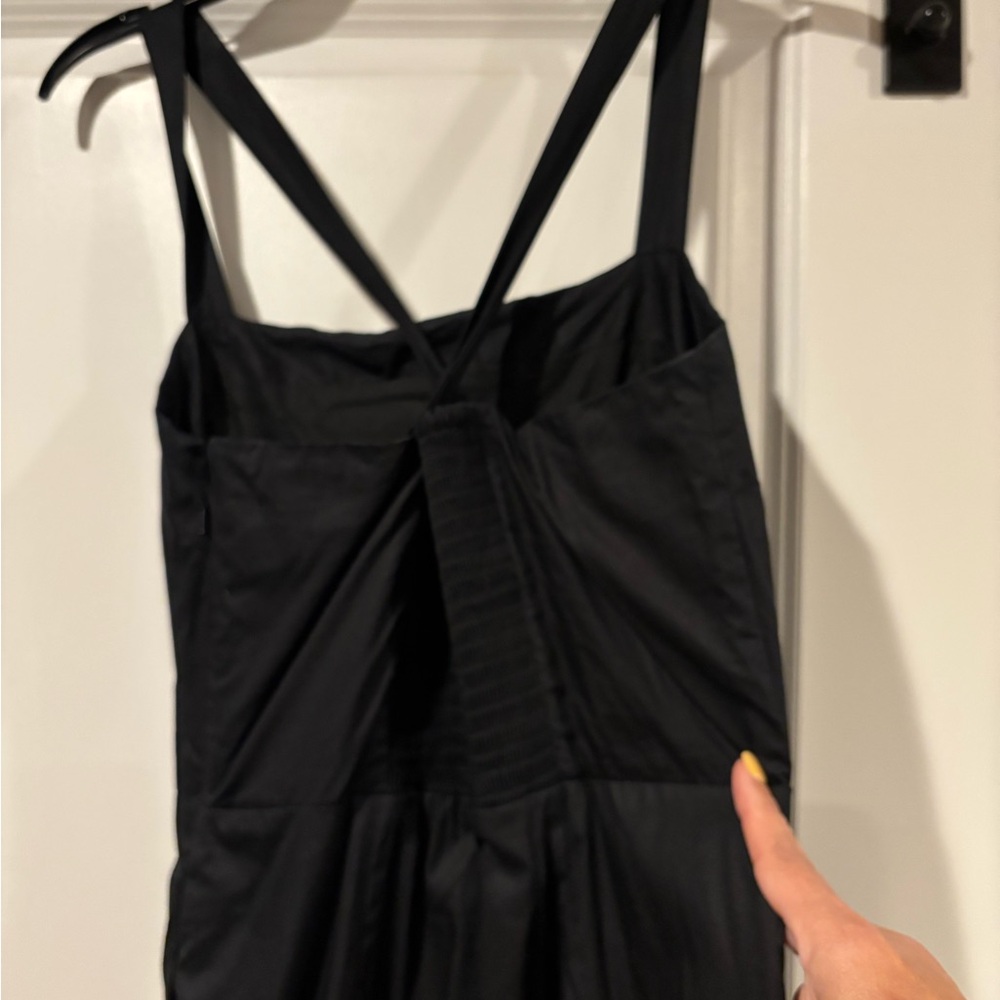 Elegant Black Strappy Dress